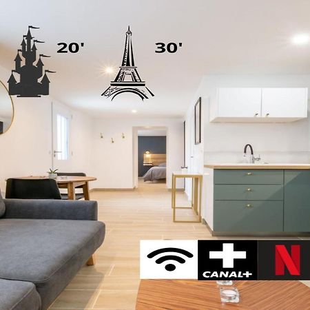 Calme Absolu, Terrasse Et Parking Entre Paris Et Disney Vaires-sur-Marne Extérieur photo